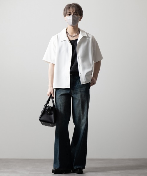 【CLEL】Vintage Design Semi-wide Flare Denim Pants / ヴィンテージデザイン セミワイドフレアデニムパンツ(デニムパンツ)|CLEL(クレイル)