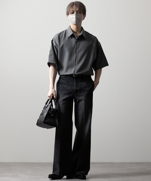 【CLEL】Vintage Design Semi-wide Flare Denim Pants / ヴィンテージデザイン セミワイドフレアデニムパンツ(デニムパンツ)|CLEL(クレイル)