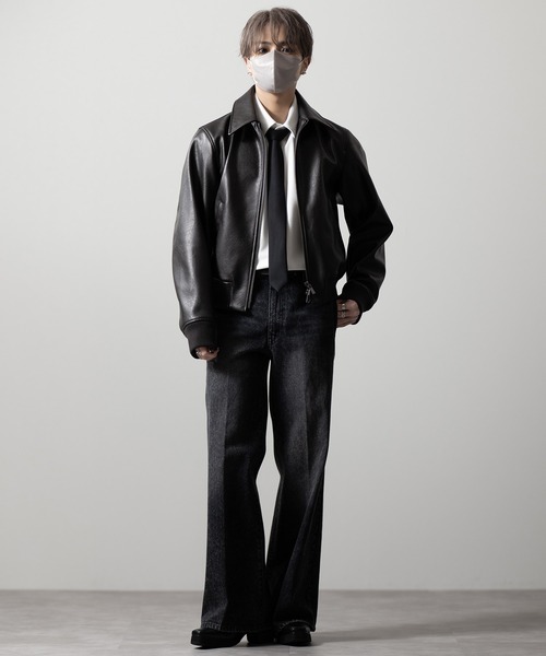 【CLEL】Vintage Design Semi-wide Flare Denim Pants / ヴィンテージデザイン セミワイドフレアデニムパンツ(デニムパンツ)|CLEL(クレイル)