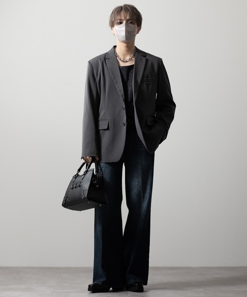 【CLEL】Vintage Design Semi-wide Flare Denim Pants / ヴィンテージデザイン セミワイドフレアデニムパンツ(デニムパンツ)|CLEL(クレイル)