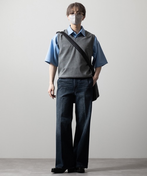 【CLEL】Vintage Design Semi-wide Flare Denim Pants / ヴィンテージデザイン セミワイドフレアデニムパンツ(デニムパンツ)|CLEL(クレイル)