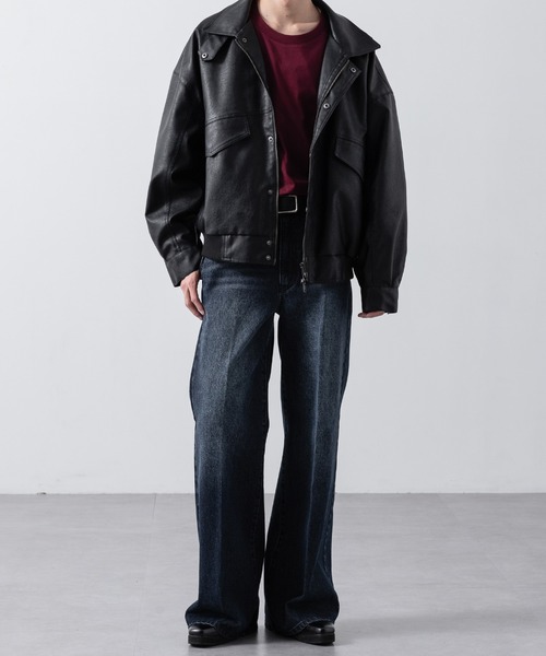 【CLEL】Vintage Design Semi-wide Flare Denim Pants / ヴィンテージデザイン セミワイドフレアデニムパンツ(デニムパンツ)|CLEL(クレイル)