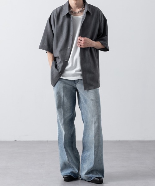 【CLEL】Vintage Design Semi-wide Flare Denim Pants / ヴィンテージデザイン セミワイドフレアデニムパンツ(デニムパンツ)|CLEL(クレイル)