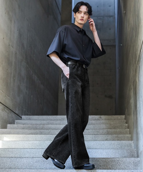 【CLEL】Vintage Design Semi-wide Flare Denim Pants / ヴィンテージデザイン セミワイドフレアデニムパンツ(デニムパンツ)|CLEL(クレイル)