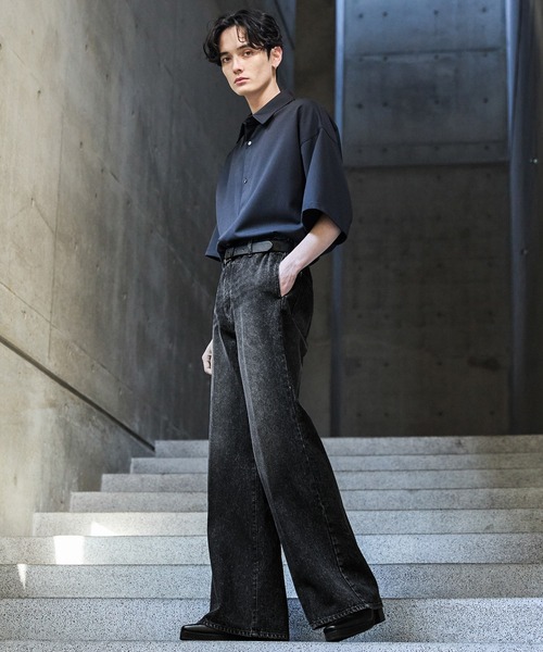 【CLEL】Vintage Design Semi-wide Flare Denim Pants / ヴィンテージデザイン セミワイドフレアデニムパンツ(デニムパンツ)|CLEL(クレイル)