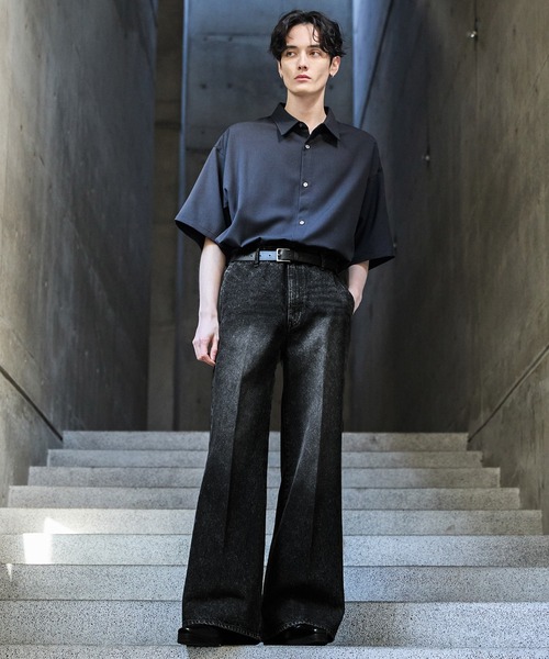 【CLEL】Vintage Design Semi-wide Flare Denim Pants / ヴィンテージデザイン セミワイドフレアデニムパンツ(デニムパンツ)|CLEL(クレイル)