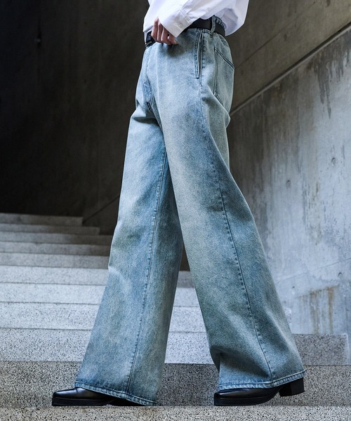 【CLEL】Vintage Design Semi-wide Flare Denim Pants / ヴィンテージデザイン セミワイドフレアデニムパンツ(デニムパンツ)|CLEL(クレイル)
