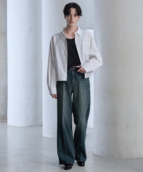 【CLEL】Vintage Design Semi-wide Flare Denim Pants / ヴィンテージデザイン セミワイドフレアデニムパンツ(デニムパンツ)|CLEL(クレイル)