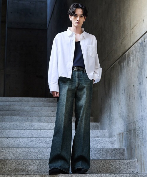 【CLEL】Vintage Design Semi-wide Flare Denim Pants / ヴィンテージデザイン セミワイドフレアデニムパンツ(デニムパンツ)|CLEL(クレイル)