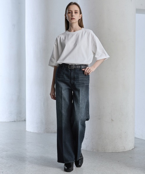 【CLEL】Vintage Design Semi-wide Flare Denim Pants / ヴィンテージデザイン セミワイドフレアデニムパンツ(デニムパンツ)|CLEL(クレイル)
