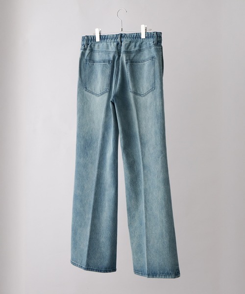 【CLEL】Vintage Design Semi-wide Flare Denim Pants / ヴィンテージデザイン セミワイドフレアデニムパンツ(デニムパンツ)|CLEL(クレイル)