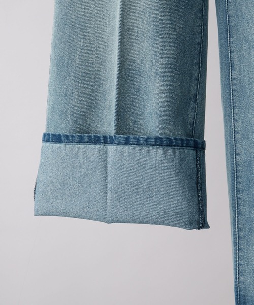 【CLEL】Vintage Design Semi-wide Flare Denim Pants / ヴィンテージデザイン セミワイドフレアデニムパンツ(デニムパンツ)|CLEL(クレイル)