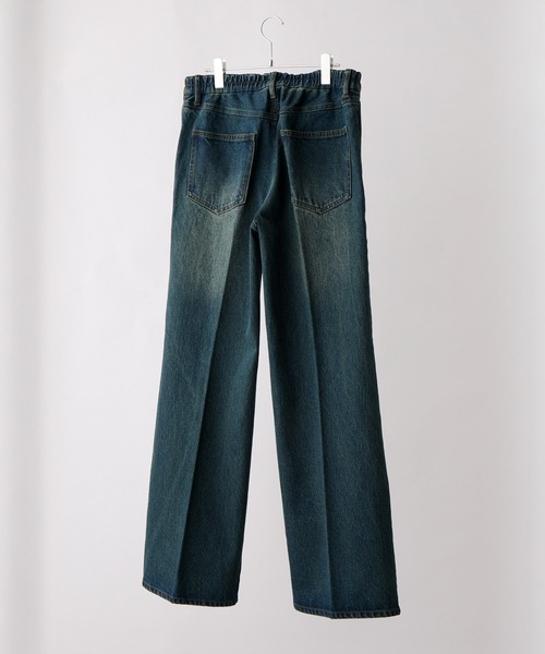 【CLEL】Vintage Design Semi-wide Flare Denim Pants / ヴィンテージデザイン セミワイドフレアデニムパンツ(デニムパンツ)|CLEL(クレイル)