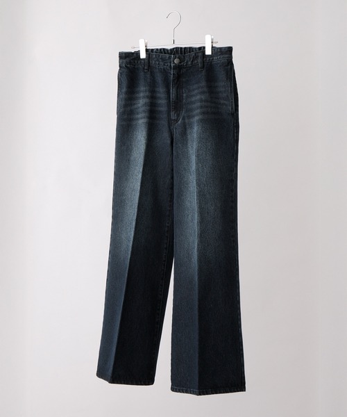 【CLEL】Vintage Design Semi-wide Flare Denim Pants / ヴィンテージデザイン セミワイドフレアデニムパンツ(デニムパンツ)|CLEL(クレイル)