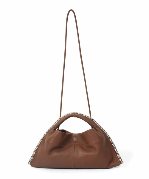 Beau're（ヴュレ）の「BEAURE スタッズ 2way クラッチ（クラッチバッグ・レディース・ブラウン/ブラック/グレー・FREE）」の4枚目の写真