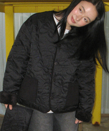 RONRON（ロンロン）の「FUR REVERSIBLE QUILTING MUFFLER JUMPER SET BLACK（ダウンジャケット/コート）」