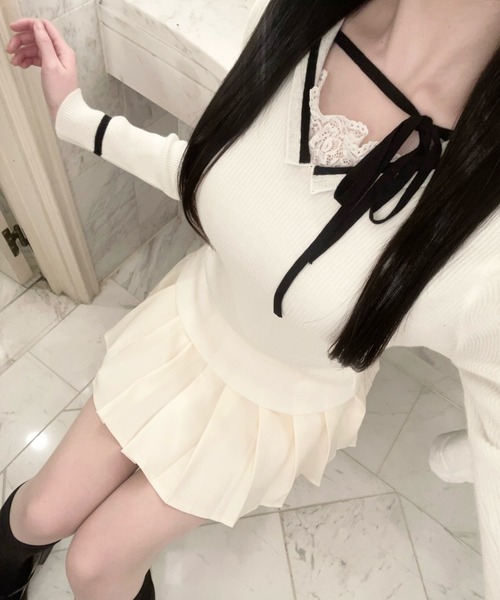 【ami様】RANDEBOO sailor knit top セーラーニット ami様】RANDEBOO sailor knit top セーラーニットの通販 by my shop