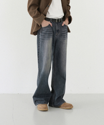 WAAR（ワール）の「M243 フレアフィットデニムパンツ_ブルー（デニムパンツ）」