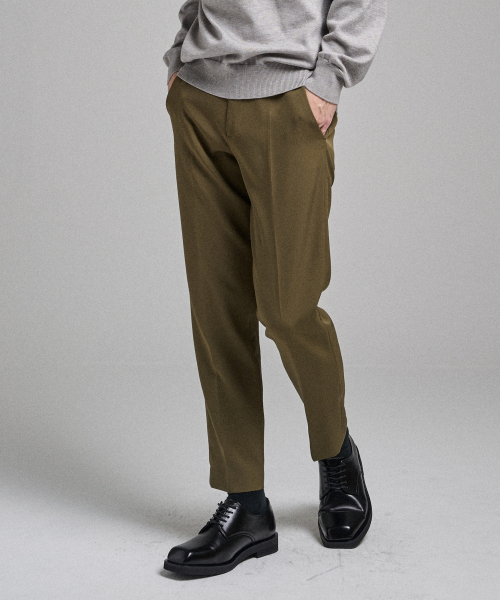 ANALOG MOOD(アナログムード)の「セミワイドヒドゥンバンディングスラックス(カーキ)(スラックス・メンズ・その他・M/L/XL)」の4枚目の写真