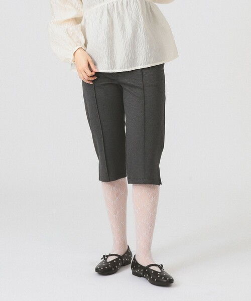 Ray BEAMS(レイビームス)の「ストレッチ カプリ パンツ(その他パンツ・レディース・ブラック/グレー・0/1)」の1枚目の写真