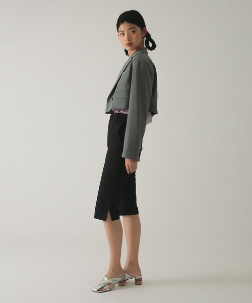 Ray BEAMS(レイビームス)の「ストレッチ カプリ パンツ(その他パンツ・レディース・ブラック/グレー・0/1)」の9枚目の写真