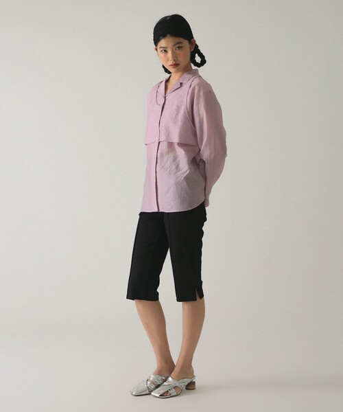 Ray BEAMS(レイビームス)の「ストレッチ カプリ パンツ(その他パンツ・レディース・ブラック/グレー・0/1)」の12枚目の写真