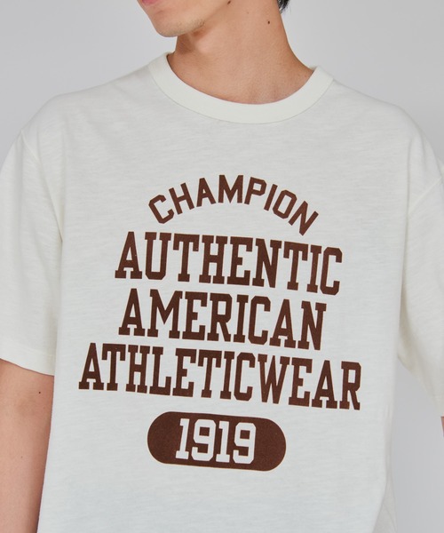 Champion(チャンピオン)の「【Champion/チャンピオン】メンズ メンズカジュアル ショートスリーブTシャツ(Tシャツ/カットソー・メンズ・グレー系その他3/ホワイト/ブラック・X-LARGE/LARGE/MEDIUM)」の4枚目の写真