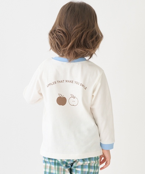 petit main（プティマイン）の「【プティプラ】BOYS長袖Tシャツ（Tシャツ/カットソー・キッズ・チャコール/カラフル/ライトグリーン/オフホワイト/クリーム/ブルー/グリーン/ライトブルー/ピンク系その他/アイボリー・90cm/80ｃｍ/100cm/120cm/130cm/110cm）」の11枚目の写真