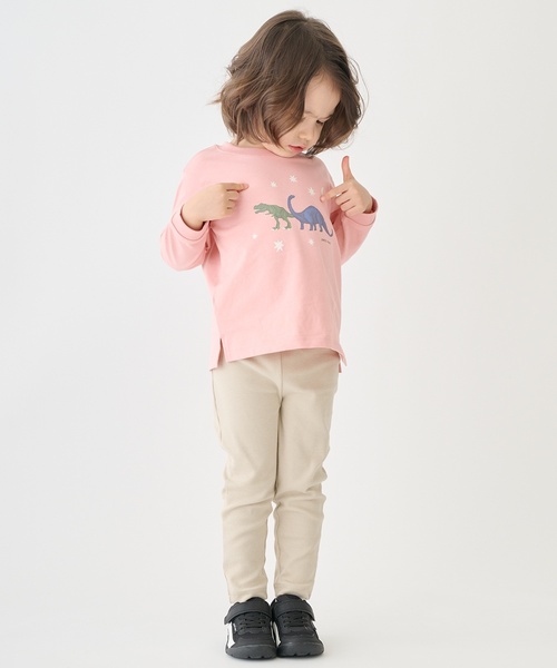 petit main（プティマイン）の「【プティプラ】BOYS長袖Tシャツ（Tシャツ/カットソー・キッズ・チャコール/カラフル/ライトグリーン/オフホワイト/クリーム/ブルー/グリーン/ライトブルー/ピンク系その他/アイボリー・90cm/80ｃｍ/100cm/120cm/130cm/110cm）」の15枚目の写真