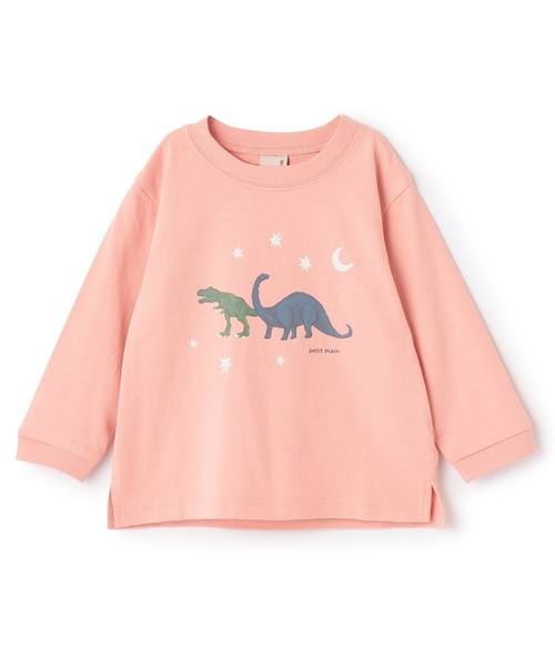 petit main（プティマイン）の「【プティプラ】BOYS長袖Tシャツ（Tシャツ/カットソー・キッズ・チャコール/カラフル/ライトグリーン/オフホワイト/クリーム/ブルー/グリーン/ライトブルー/ピンク系その他/アイボリー・90cm/80ｃｍ/100cm/120cm/130cm/110cm）」の22枚目の写真