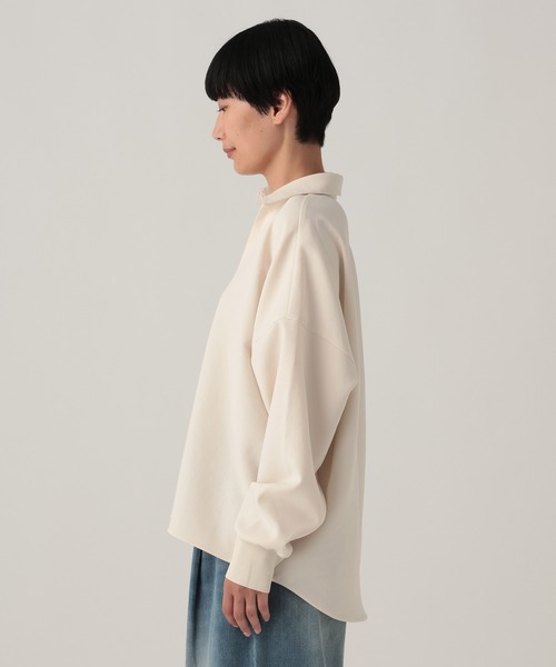 Elura(エルーラ)の「Wクロススキッパーブラウス/641253(シャツ/ブラウス・レディース・ダークブラウン/キャメル/ピンク/ブラック/オフホワイト/カーキ/チャコールグレー・FREE)」の13枚目の写真
