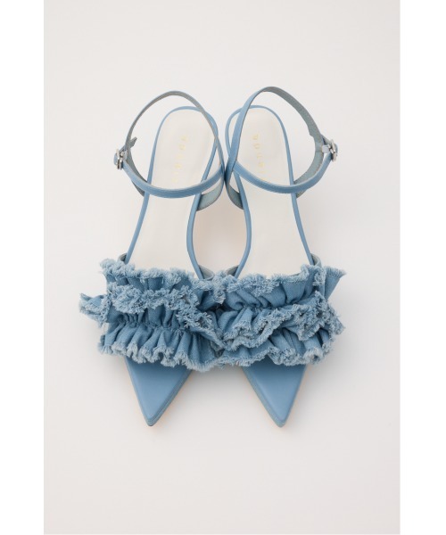 rienda（リエンダ）の「フリルミュール 春服（サンダル・レディース・ブルー/ホワイト・LARGE/MEDIUM/SMALL）」の11枚目の写真