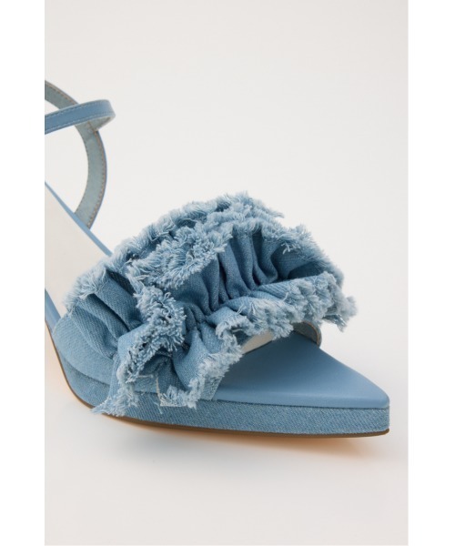 rienda（リエンダ）の「フリルミュール 春服（サンダル・レディース・ブルー/ホワイト・LARGE/MEDIUM/SMALL）」の15枚目の写真