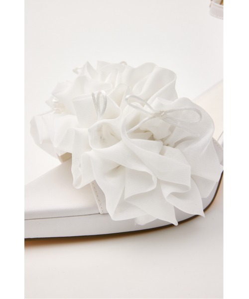 rienda（リエンダ）の「フリルミュール 春服（サンダル・レディース・ブルー/ホワイト・LARGE/MEDIUM/SMALL）」の8枚目の写真