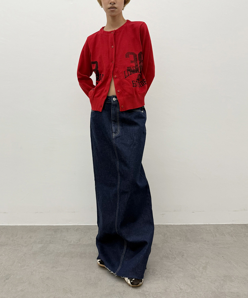 Oriens JOURNAL STANDARD（オリエンス ジャーナルスタンダード）の「プリンテッドニットカーディガン（カーディガン/ボレロ・レディース・レッド/グレー・FREE）」の9枚目の写真