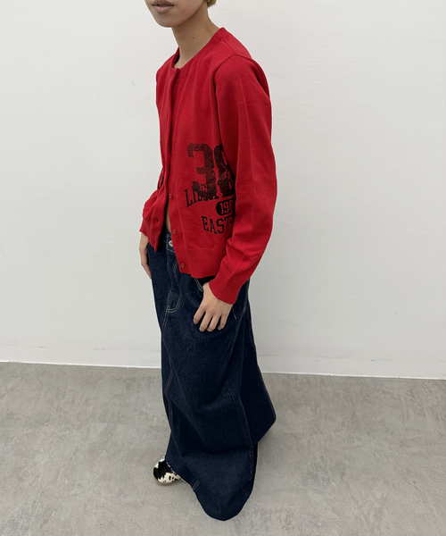 Oriens JOURNAL STANDARD（オリエンス ジャーナルスタンダード）の「プリンテッドニットカーディガン（カーディガン/ボレロ・レディース・レッド/グレー・FREE）」の13枚目の写真