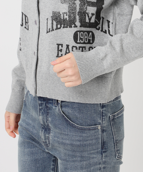 Oriens JOURNAL STANDARD（オリエンス ジャーナルスタンダード）の「プリンテッドニットカーディガン（カーディガン/ボレロ・レディース・レッド/グレー・FREE）」の19枚目の写真