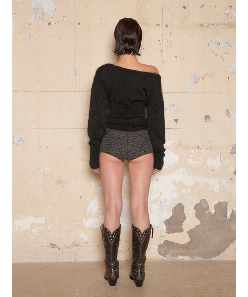HILLDA（ヒルダ）の「フラッフィーコルセットワンショルダーニット[ブラック]（ニット/セーター・レディース・その他・FREE）」の10枚目の写真