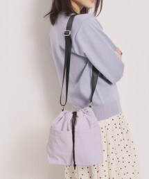 【5ポケット】刺繍ドロストショルダー