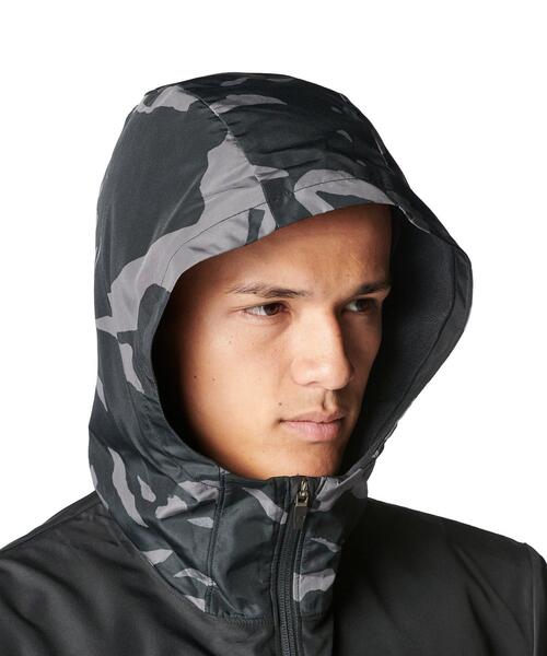 UNDER ARMOUR(アンダーアーマー)の「UAトリコット ウーブン フルジップ フーディド ジャケット(ベースボール/メンズ)(その他アウター・メンズ・ブラック・M/S/2XL/XL/L)」の4枚目の写真