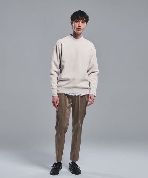 green label relaxing（グリーンレーベルリラクシング）の「TC サテン スマートレッグ S1 パンツ -ストレッチ-（その他パンツ・メンズ・ブラウン系/ネイビー/グレー系・M/XL/S/L）」の8枚目の写真