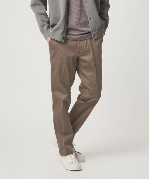 green label relaxing（グリーンレーベルリラクシング）の「TC サテン スマートレッグ S1 パンツ -ストレッチ-（その他パンツ・メンズ・ブラウン系/ネイビー/グレー系・M/XL/S/L）」の9枚目の写真