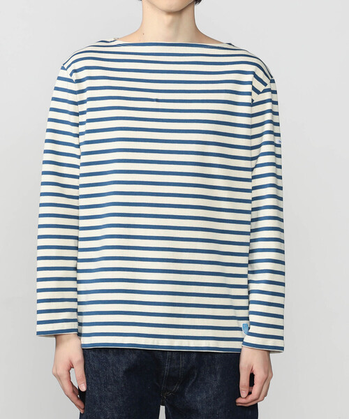 ORCIVAL（オーシバル）の「ORCIVAL | コットンロード ボートネック フレンチバスクTシャツ MEN（Tシャツ/カットソー・メンズ・ブラック/ホワイト系その他5/イエロー系その他/ブルー系その他2/グレー系その他/ブラック系その他/ホワイト/レッド系その他/ブルー系その他・5/3/6/4）」の13枚目の写真