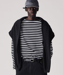 Bshop（ビショップ）の「ORCIVAL | コットンロード ボートネック フレンチバスクTシャツ MEN（Tシャツ/カットソー）」