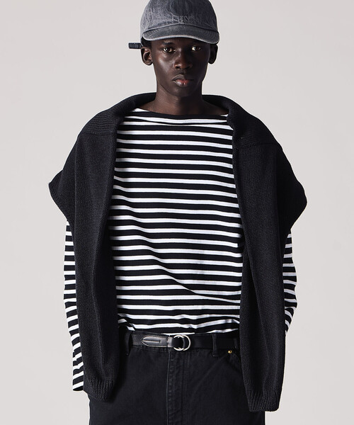 ORCIVAL（オーシバル）の「ORCIVAL | コットンロード ボートネック フレンチバスクTシャツ MEN（Tシャツ/カットソー・メンズ・ブラック/ホワイト系その他5/イエロー系その他/ブルー系その他2/グレー系その他/ブラック系その他/ホワイト/レッド系その他/ブルー系その他・5/3/6/4）」の5枚目の写真