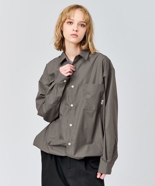 WETTEMPT（ウィテンプト）の「DRAWSTRING REGULAR SHIRT / ドローコードレギュラーシャツ（シャツ/ブラウス・メンズ・サックスブルー/オフホワイト/チャコールグレー・SMALL/MEDIUM/LARGE）」の3枚目の写真