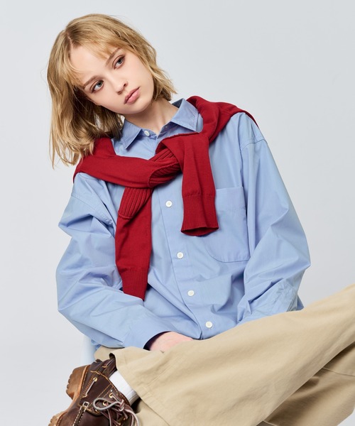 WETTEMPT（ウィテンプト）の「DRAWSTRING REGULAR SHIRT / ドローコードレギュラーシャツ（シャツ/ブラウス・メンズ・サックスブルー/オフホワイト/チャコールグレー・SMALL/MEDIUM/LARGE）」の18枚目の写真