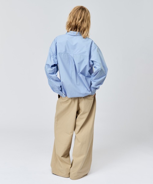 WETTEMPT（ウィテンプト）の「DRAWSTRING REGULAR SHIRT / ドローコードレギュラーシャツ（シャツ/ブラウス・メンズ・サックスブルー/オフホワイト/チャコールグレー・SMALL/MEDIUM/LARGE）」の13枚目の写真