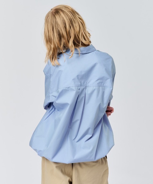 WETTEMPT（ウィテンプト）の「DRAWSTRING REGULAR SHIRT / ドローコードレギュラーシャツ（シャツ/ブラウス・メンズ・サックスブルー/オフホワイト/チャコールグレー・SMALL/MEDIUM/LARGE）」の6枚目の写真