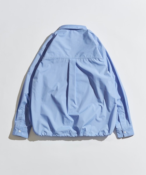 WETTEMPT（ウィテンプト）の「DRAWSTRING REGULAR SHIRT / ドローコードレギュラーシャツ（シャツ/ブラウス・メンズ・サックスブルー/オフホワイト/チャコールグレー・SMALL/MEDIUM/LARGE）」の5枚目の写真
